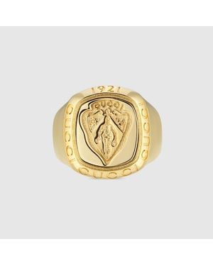 Gucci Chevalière Crest, Taille - Métallisé