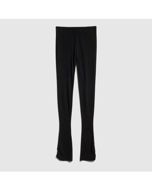 Gucci Pantalón De Punto De Crepé, Talla - Negro