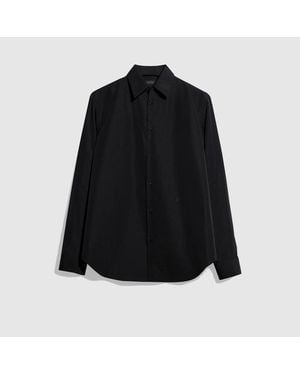 Gucci Piece Dyed Cotton Poplin Shirt, Size 15 - Black
