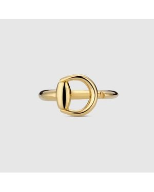 Gucci Horsebit 18K Open Ring - Metallic