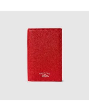 Gucci Lira Card Case - Red
