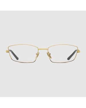 Gucci Rechteckiges Brillengestell - Mettallic