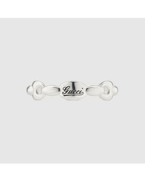 Gucci Marina Chain Multi Link Ring - Metallic