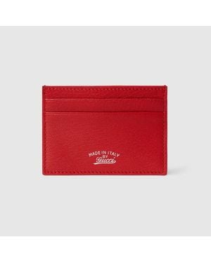 Gucci Lira Card Case - Red