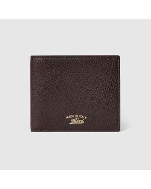 Gucci Cartera Con Dos Pliegues Lira - Marrón