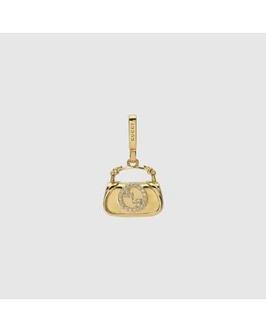 Gucci Blondie Anhänger Mit Kristallen - Mettallic