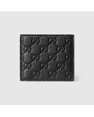 Gucci Gg Emblem Bi-Fold Wallet - Black