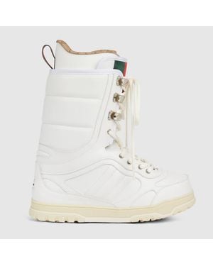 Gucci Boot With Web, Uk - White
