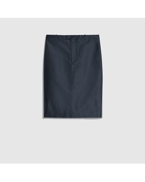 Gucci Fine Silk Faille Skirt - Blue
