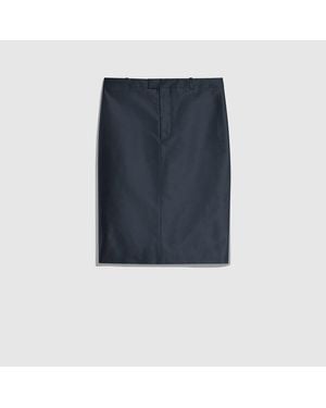 Gucci Falda De Falla De Seda Fina, Talla - Azul