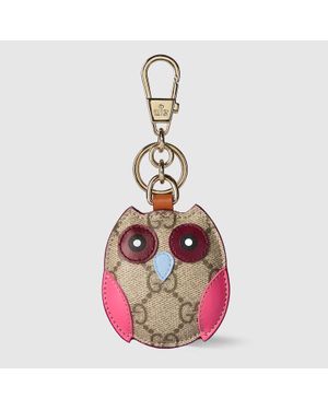 Gucci Charm Per Borsa A Forma Di Gufo - Rosa