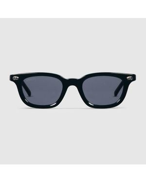 Gucci Sonnenbrille Mit Ovalem Rahmen - Blau