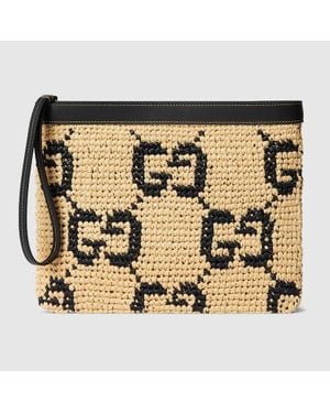 Gucci Geflochtene Pouch - Mettallic