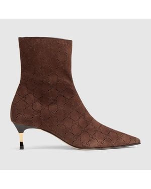 Gucci Bombshell Bootie, Suede - Brown
