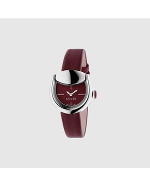 Gucci Horsebit Watch, 27X23Mm, Steel - Red