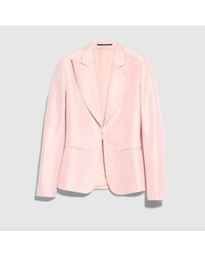 Gucci Fine Silk Faille Jacket - Pink