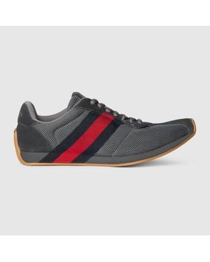 Gucci Tempo Trainer, Fabric - Grey