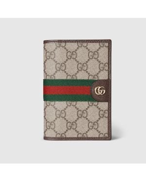 Gucci Cover Per Passaporto Ophidia - Grigio