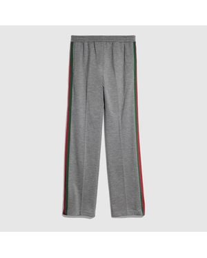Gucci Cashmere Jersey Sportswear Trousers - Grey