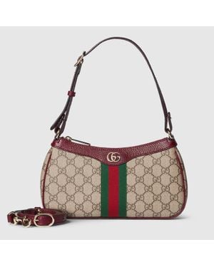 Gucci Bolso De Hombro Ophidia Tamaño Pequeño - Marrón