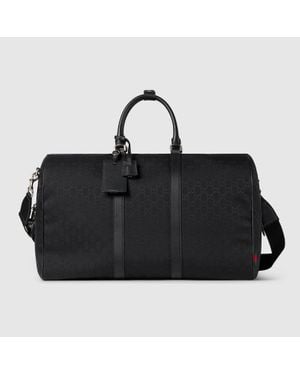 Gucci Gg Canvas Large Duffle Bag, Fabric - Black