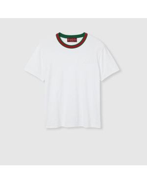 Gucci Web T-Shirt - White