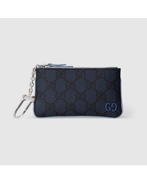 Gucci Schlüsseltäschchen Mit Blassblauem Besatz