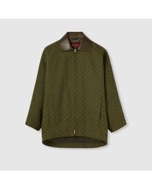 Gucci Chaqueta De Lona Gg, Talla - Verde