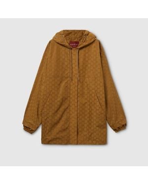 Gucci Gg Nylon Jacket - Brown