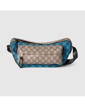 Gucci Bandolera Match Con Gg Tamaño Mediano - Azul