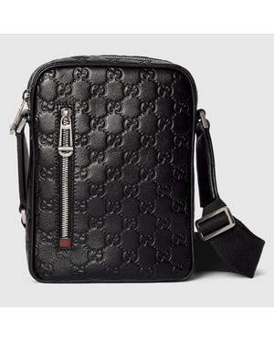 Gucci Bandolera Gg Emblem Pequeña - Negro
