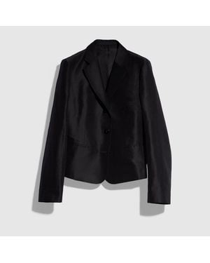 Gucci Fine Silk Faille Jacket - Black