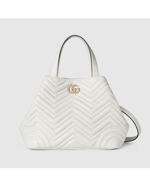 Gucci Betty Medium Tote Bag, Leather - White