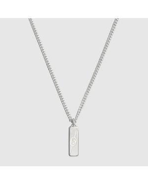 Gucci Diagonal Interlocking G Necklace - Multicolour
