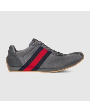 Gucci Tempo Trainer, Fabric - Grey
