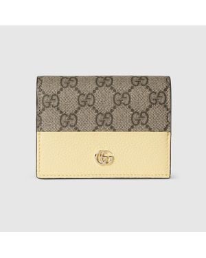 Gucci Cartera Gg Marmont Bicolor Tamaño Pequeño - Metálico