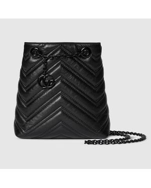 Gucci Nanobolso Bombonera Gg Marmont - Negro