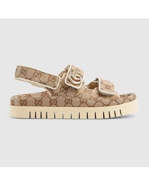 Sandalias planas Gucci de mujer | Lyst