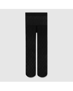 Gucci Strumpfhose Aus Gg Nylon, Größe - Schwarz