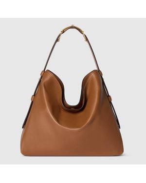 Gucci Borsa Shopping Beatrix Misura Grande - Marrone