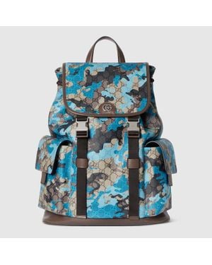 Gucci Gg Large Backpack - Blue