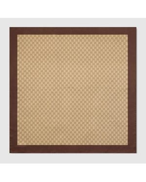 Gucci Carré En Twill De Soie Imprimé - Natur