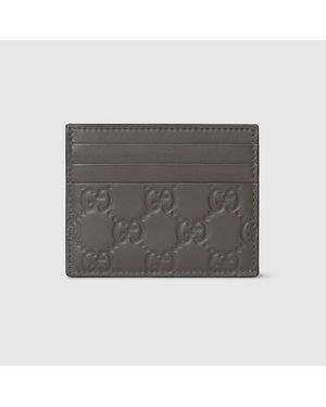 Gucci Tarjetero Gg Emblem - Gris