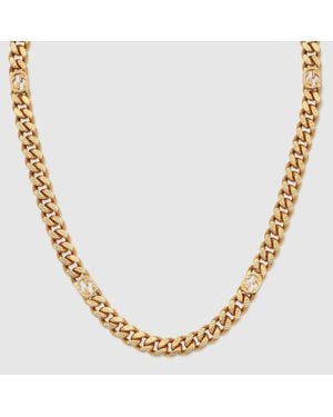 Gucci Halskette mit gg - Mettallic