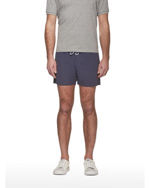 Gutteridge Traje De Baño Básico De Color Liso Con Bordados - Azul