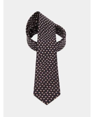 Gutteridge Seidenkrawatte Mit Paisley-Muster - Schwarz