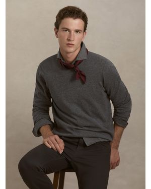 Gutteridge Punto De Cuello Redondo De 100% Cachemira - Gris