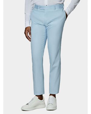 Gutteridge Pantalón De Traje De Algodón, Talla - Azul