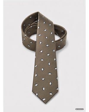Gutteridge Corbata De Twill De Seda Con Estampado Geométrico - Multicolor