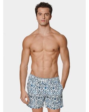 Gutteridge Maillot De Bain Imprimé Majolique - Bleu